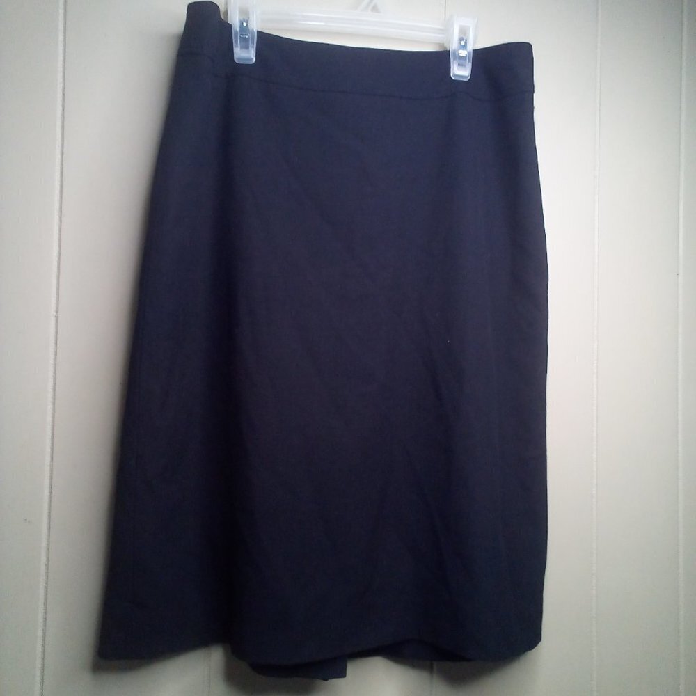 Ann Taylor Skirt 8 Straight Pencil Business Career Black - Picture 1 of 14